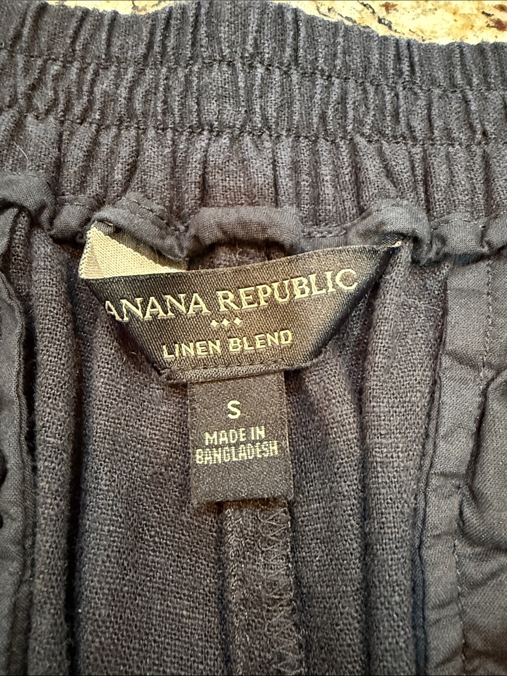 Banana Republic Black Linen-Blend Pants